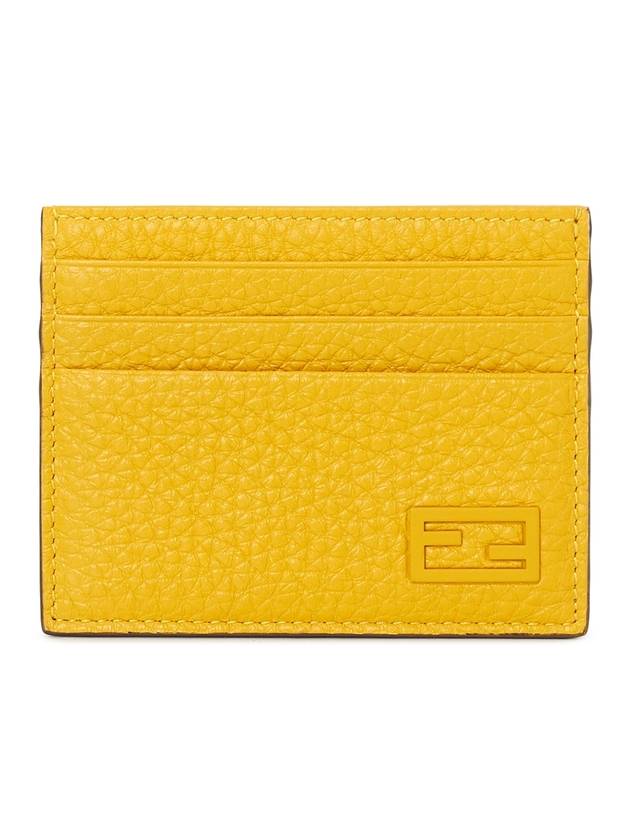 Fendi FF Baguette Card Wallet Yellow