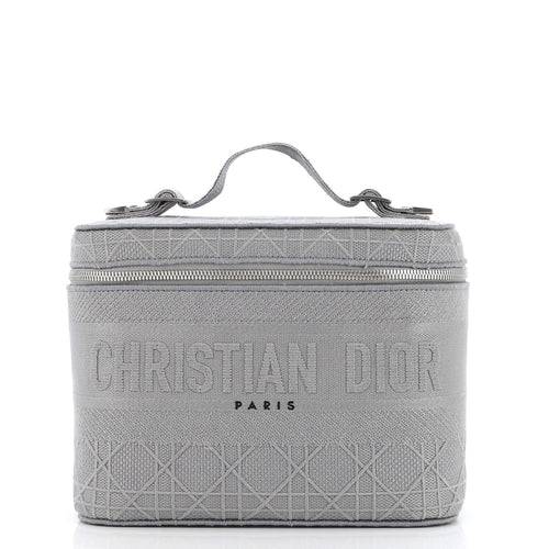 Dior DiorTravel Vanity Case Cannage Embroidered Canvas
