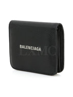 Balenciaga Everyday flap wallet black mini 594216