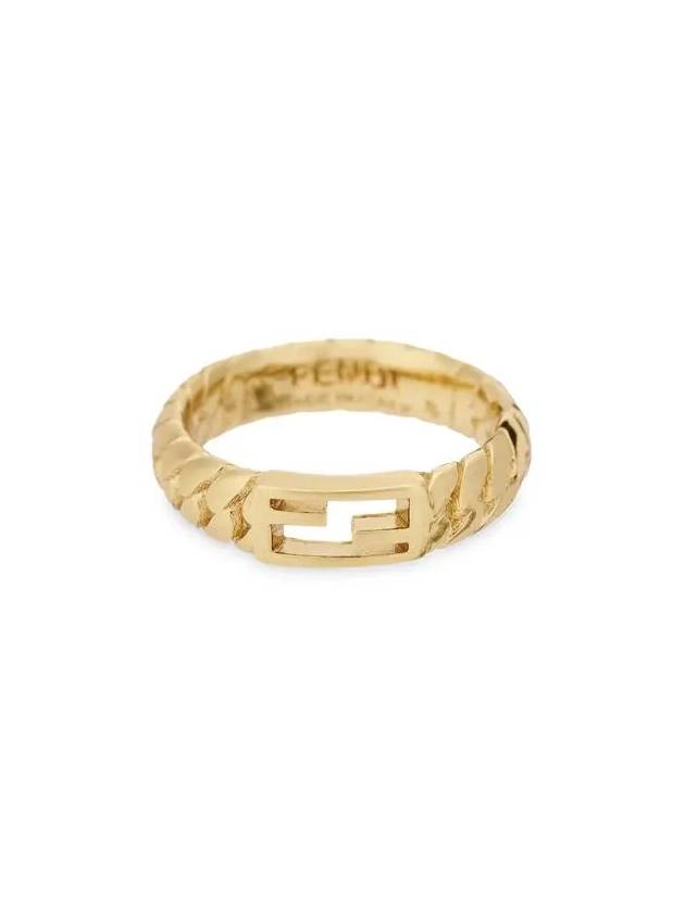Fendi Baguette Ring Gold