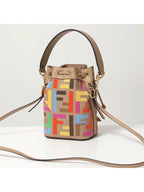 Fendi Mon Tresor Logo Small Bucket Bag