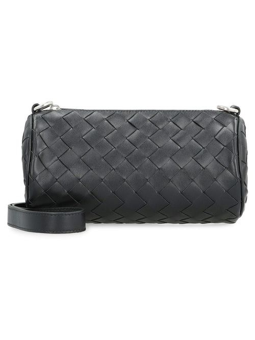 Bottega Veneta Men's Mini Intrecciato Barrel in Black | 777391V2HL1 Color 8803