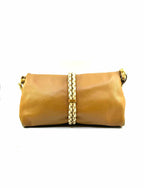 BURBERRY Tan Leather Shoulder Bag