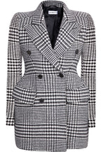 BALENCIAGA Hourglass Jacket Houndstooth Black & White