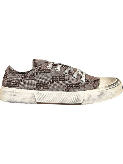 Balenciaga BB Monogram Low-Top Sneakers Grey