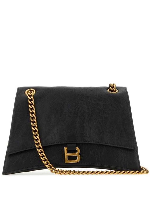 Balenciaga Crush Medium Shoulder Bag Black