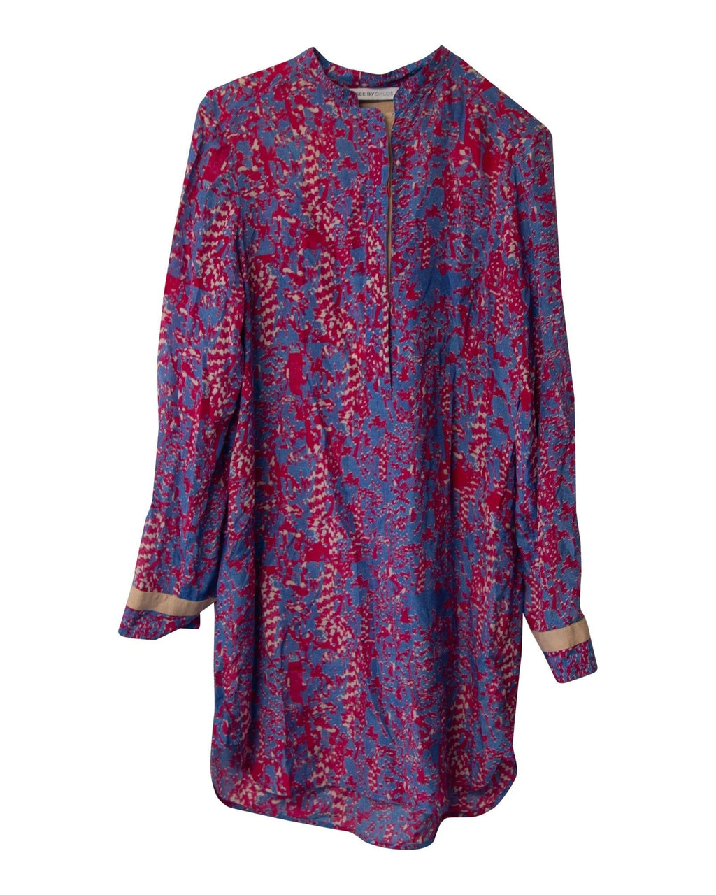 Chloe Printed Silk Mini Dress Women Snakeskin Midi