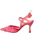 FENDI Colibri FF Jacquard Slingback Pump