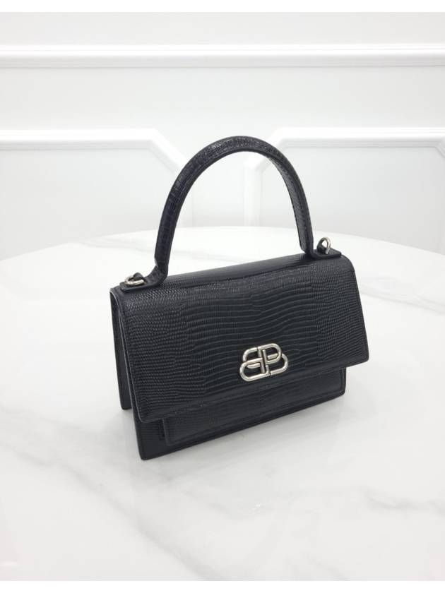 Balenciaga BB logo sharp top handle shoulder bag