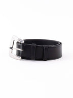 CELINE Vintage Calfskin Large Marco Belt Black