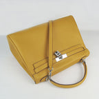 Hermes Kelly 32cm Togo Leather Handbag 6108 Yellow Silve