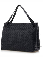 Bottega Veneta Intrecciato Large Top Handle Tote Bag Black