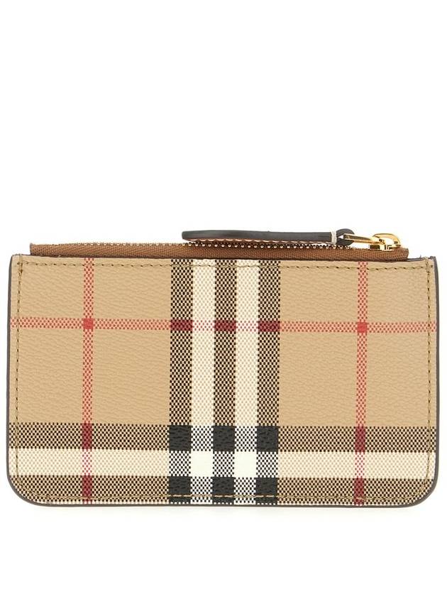 Burberry Check Strap Card Wallet Archive Beige