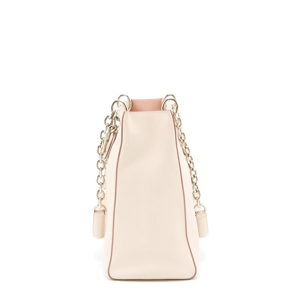 Dior Lady Dior Tote Bag Calfskin Light Beige SHW