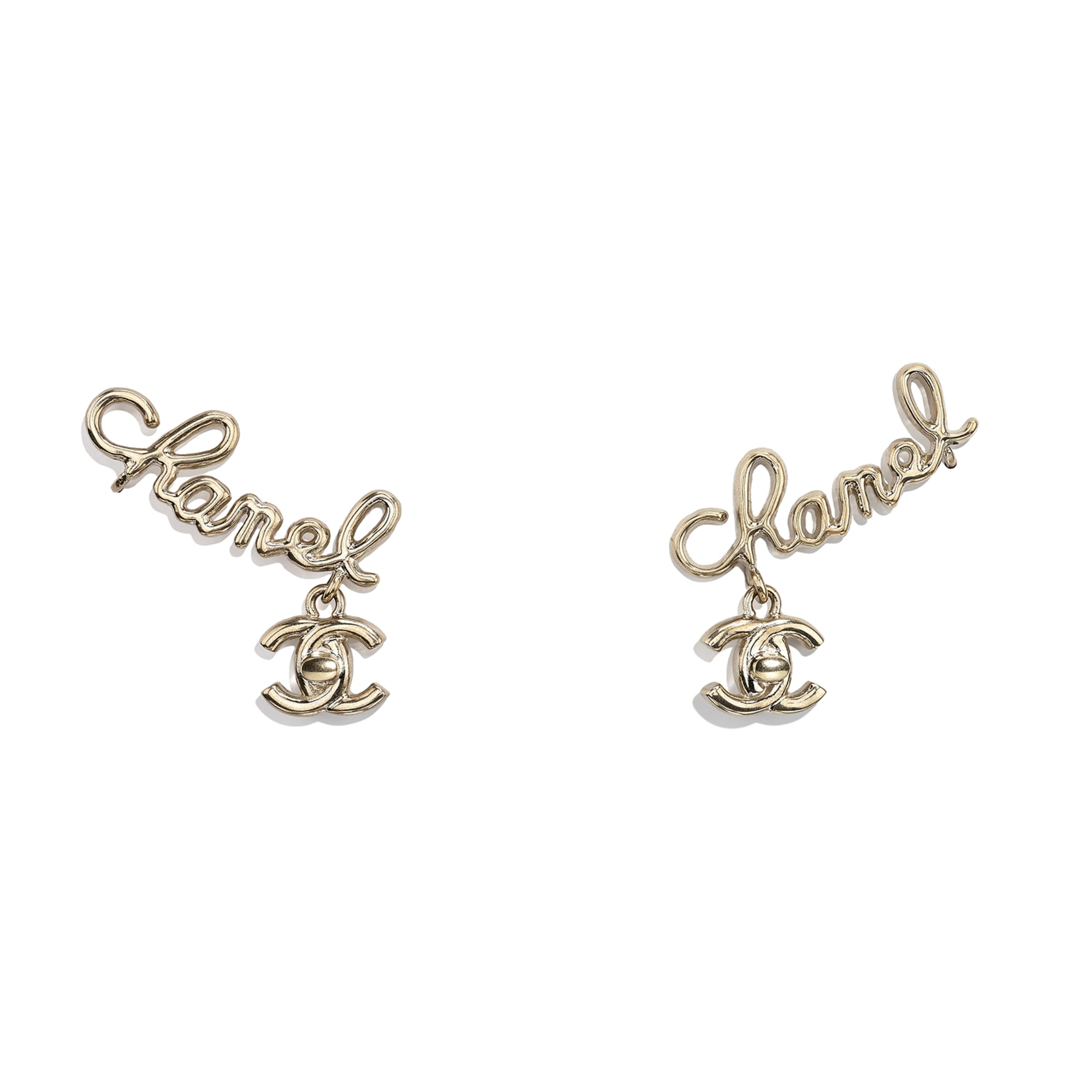 Chanel Metal Gold Clip On Earring