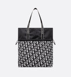 Reversible Tote Black Dior Oblique Terry Cotton And Black Dior Oblique Technical Nylon