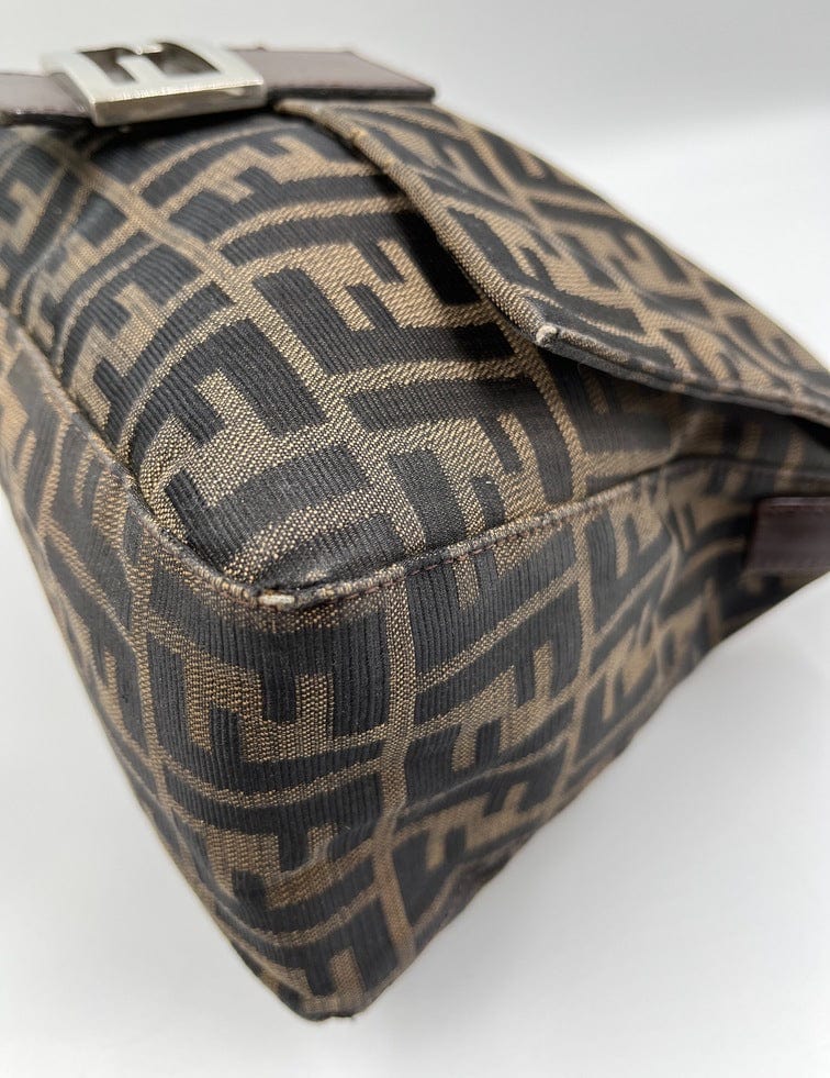 Fendi Mamma Baguette in Brown Zucca Canvas