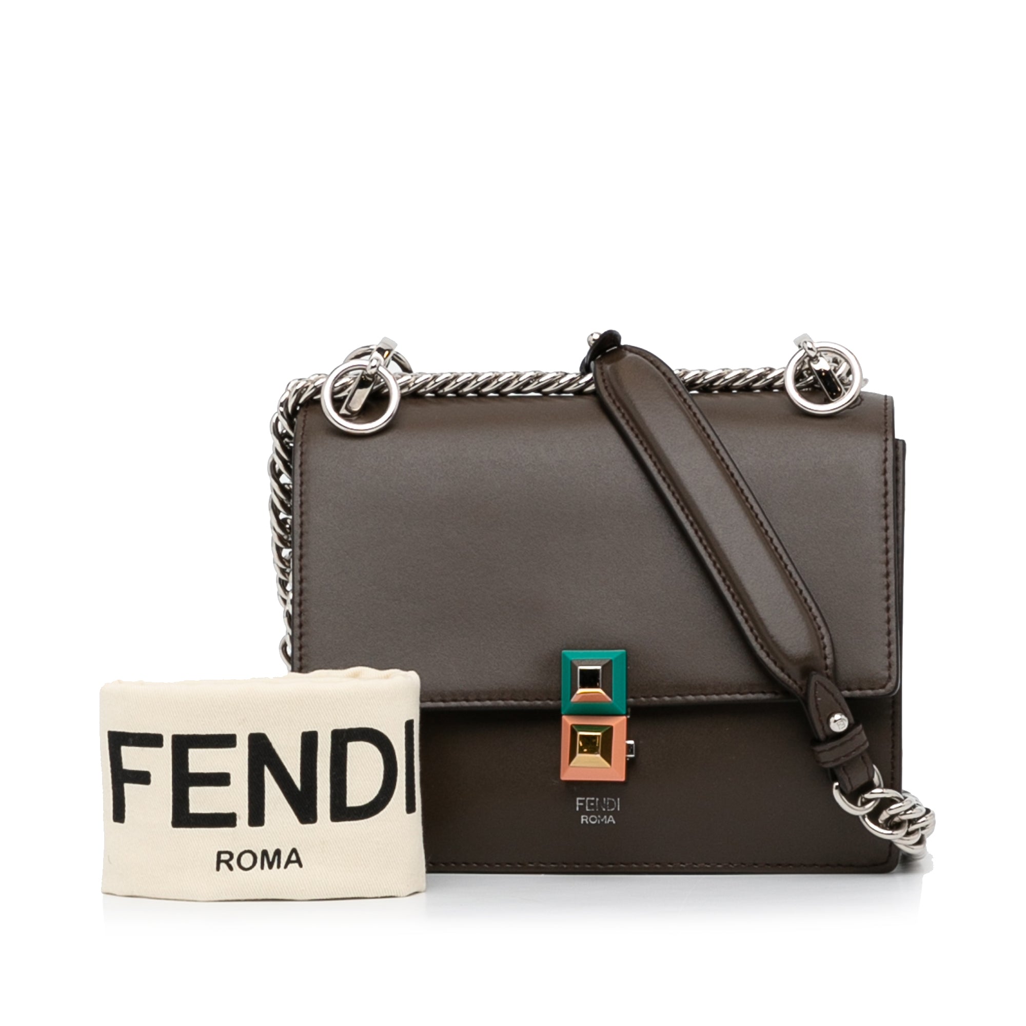 Fendi KAN I Small Brown