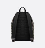 Rider Backpack Beige And Black Dior Oblique Jacquard