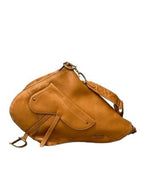 Christian Dior Camel Saddle Crossbody Bag