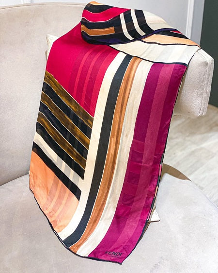 Fendi Multicolor Square Scarf