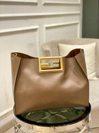 Fendi Brown Way Tote Large Bag