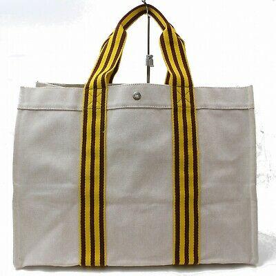 Hermes Tote Bag Borabora Gm Beige Canvas