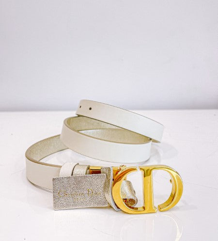 Christian Dior Bicolor Reversible Belt