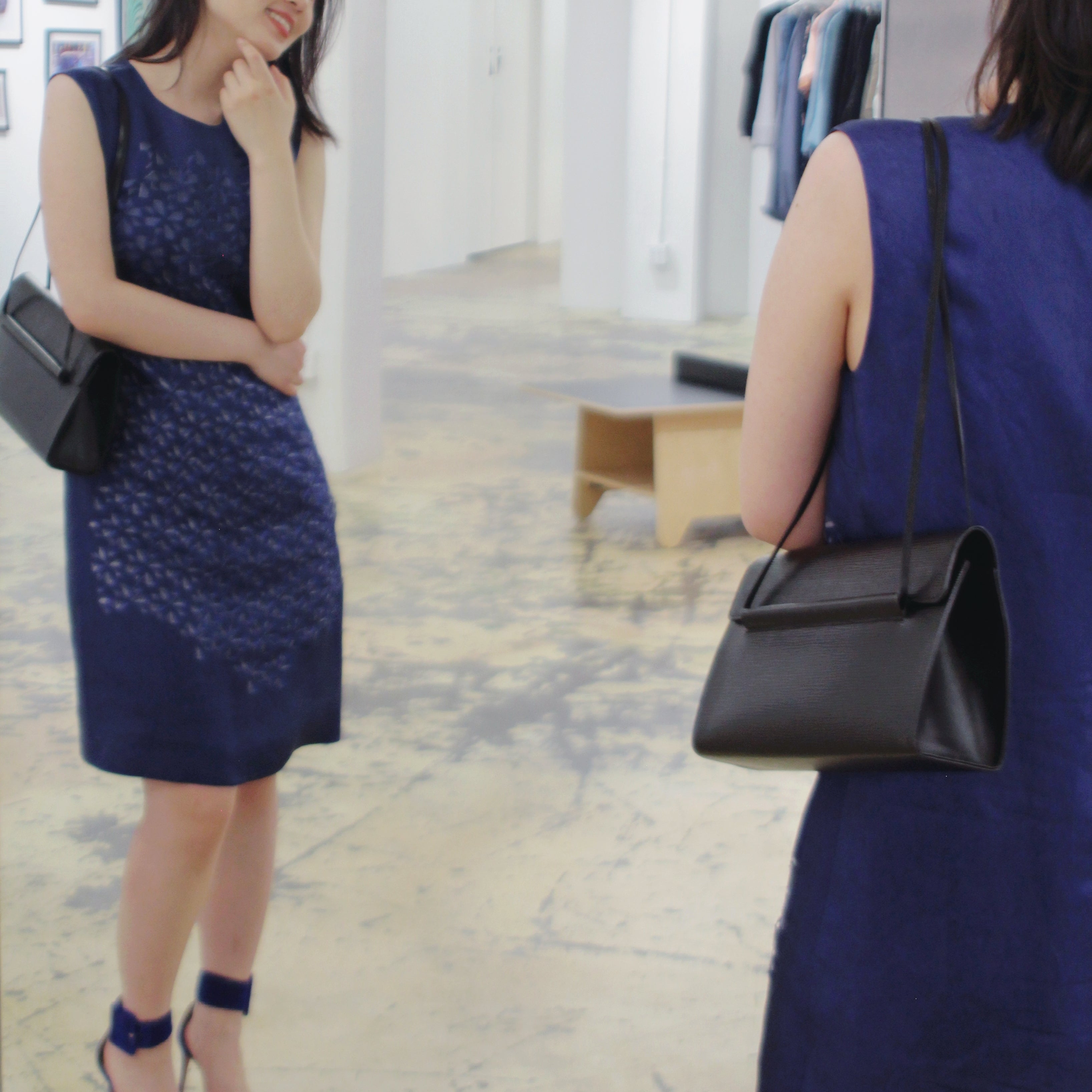 Fendi blue silk dress
