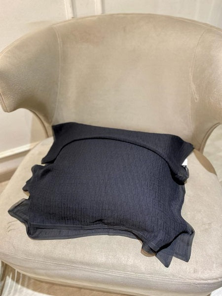Fendi Black Rectangular Scarf