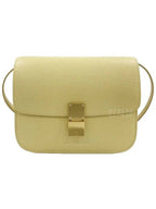 CELINE Medium Calfskin Cross Bag Yellow