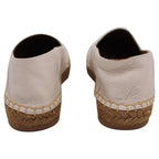 Chloe Woody Espadrilles Flats in Beige Leather