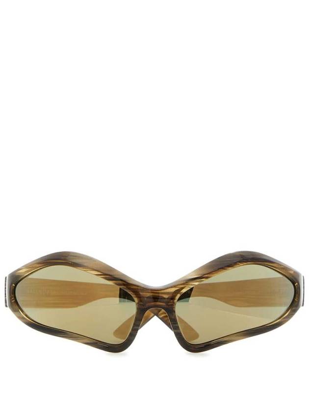 Balenciaga Fennec Oval Sunglasses Brown