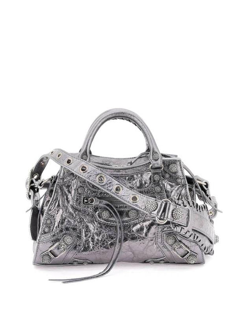 Balenciaga Neo Cagole XS Shoulder Bag Silver