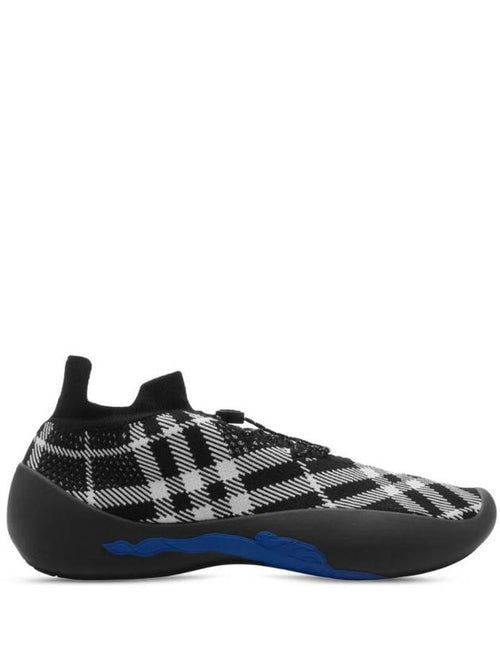 Burberry Check Knit Neptune Low Top Sneakers Eclipse