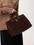 Burberry Rocking Horse Small Tote Bag Dark Brown