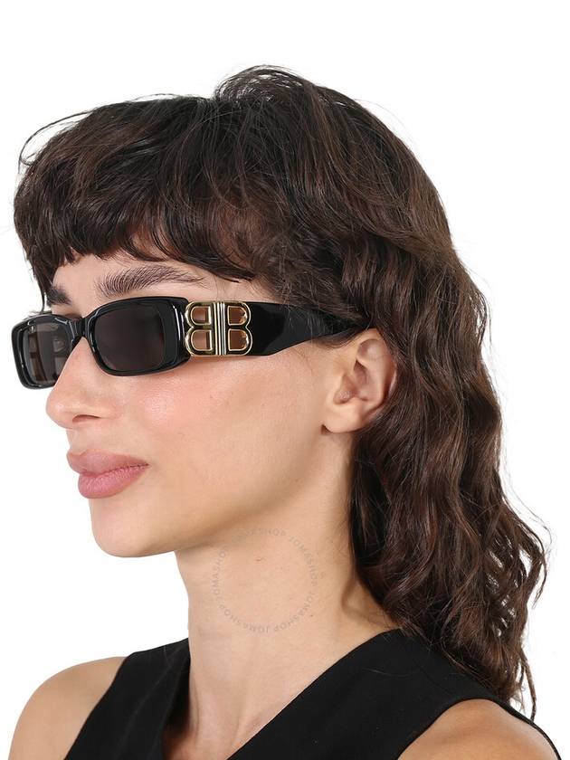 Balenciaga square sunglasses brown