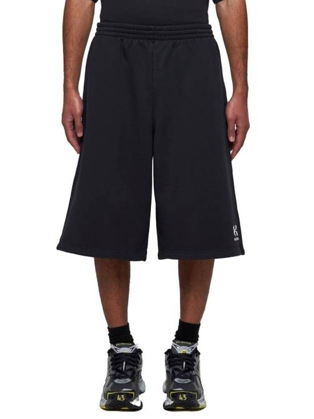 Balenciaga Logo Large Shorts Black