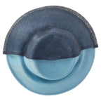 Dior Two-Toned Wide Brim Hat in Blue Straw