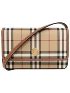 Burberry Check Cross Bag Beige