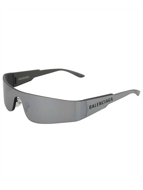 Balenciaga Eyewear BB0041S 002 Mono Square Sunglasses Silver