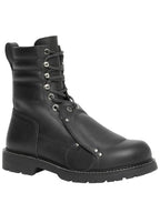 Burberry Burberry Lace Guard Detail Leather Ankle Boots, Brand Size 44 (US Size 11)