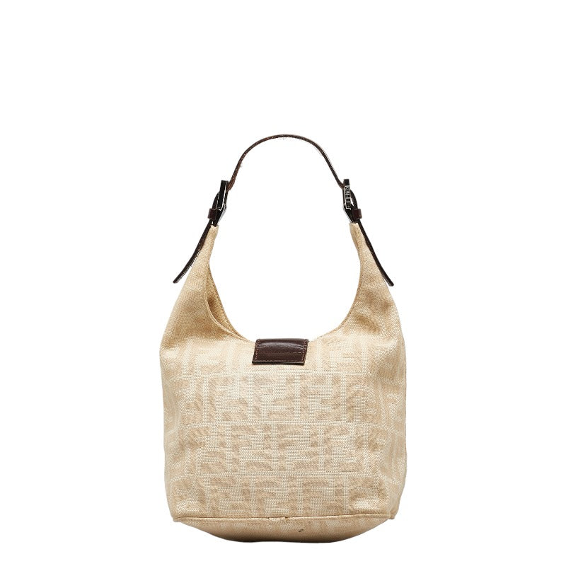 FENDI FENDI ZUCKA 26686 Handbag Canvas/Laser Beige Ladies