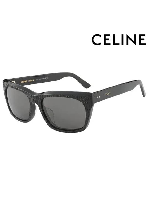 CELINE Eyewear Logo Square Sunglasses Black