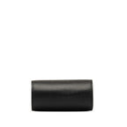 Saint Laurent Coin Wallet Black Gold Leather