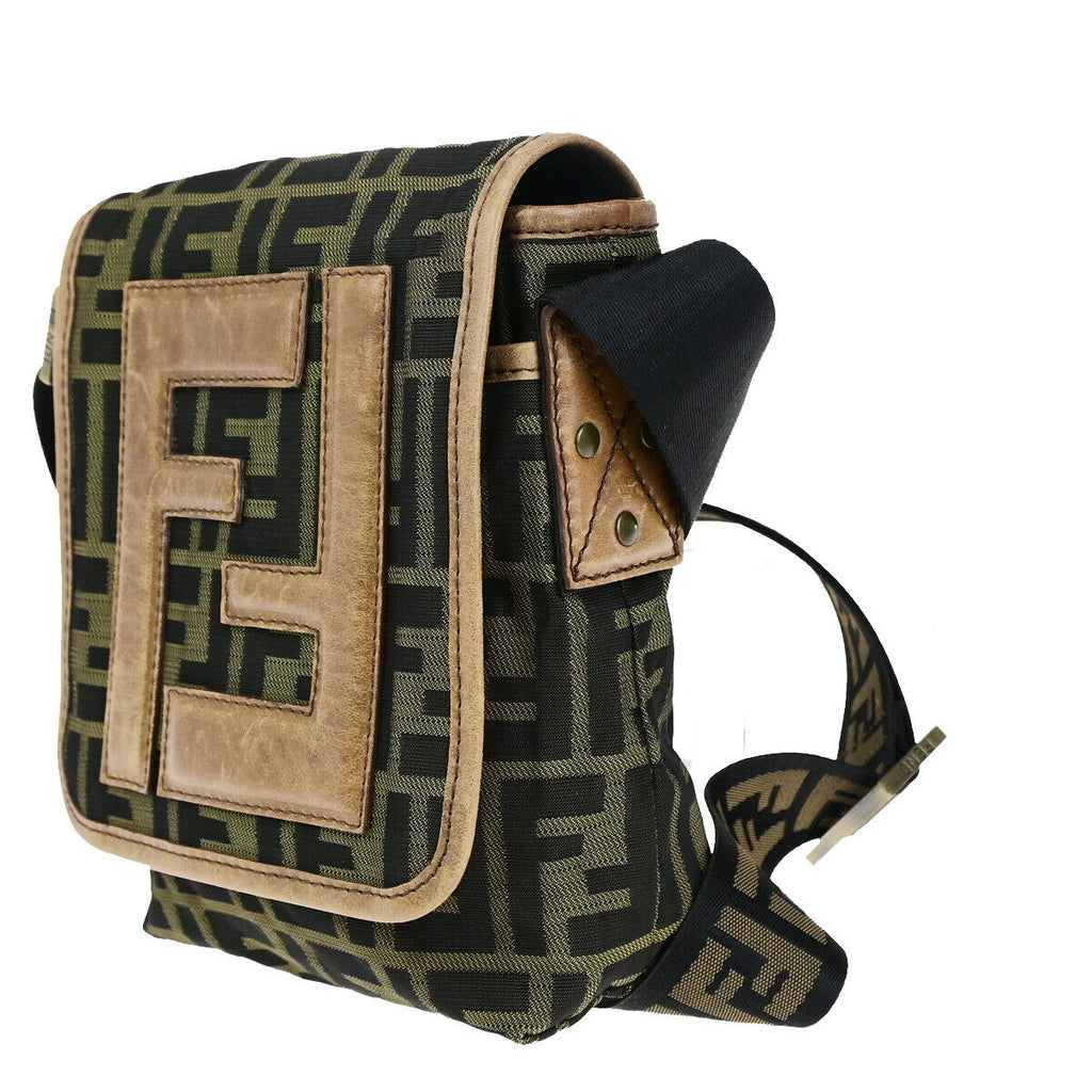 Fendi Zucca  Canvas Shoulder Bag ()