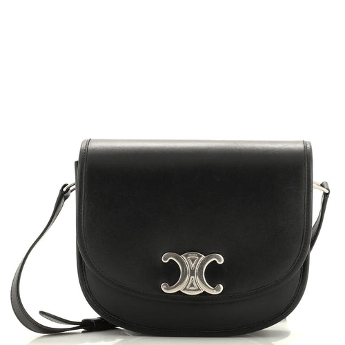 Celine Besace Triomphe Shoulder Bag Leather Medium