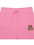 Burberry Burberry Girls Bubblegum Pink Cashmere Thomas Bear Sweatpants, Size 12Y