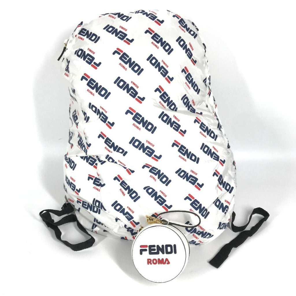 Fendi Navy  Color  Nylon Backpack ()
