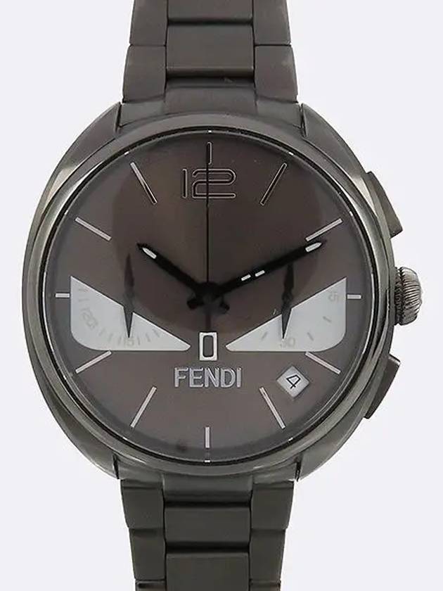 Fendi F215716400 Momento Bucks Gray Metal Chronograph Men s Watch